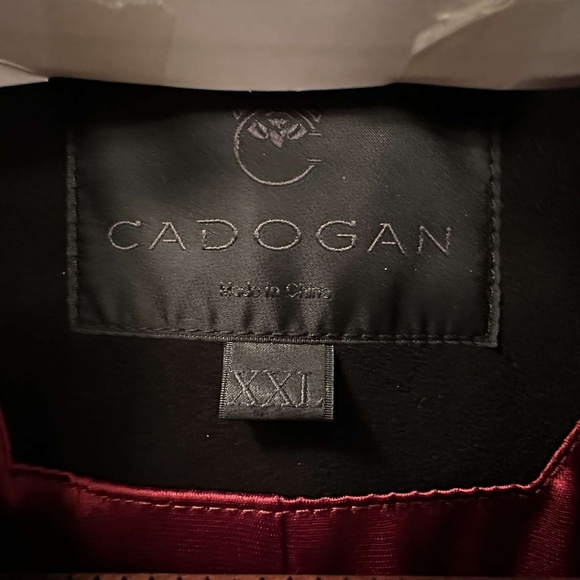 NWOT Cadogan Apollo Leather Jacket - US XXL, Black/Red - Picture 5 of 8